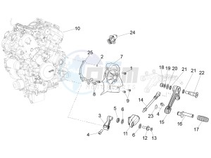 RSV4 1000 RR E4 ABS (EMEA) drawing Engine-Completing part-Lever