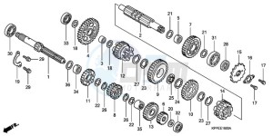 CBR125RWA UK - (E / WH) drawing TRANSMISSION