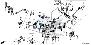 CB500FAE CB500F ABS UK - (E) drawing WIRE HARNESS