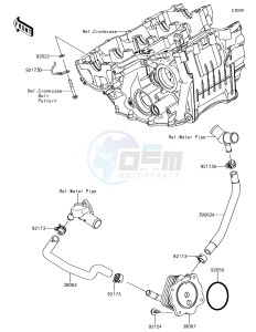 NINJA ZX-10R ZX1000SJF XX (EU ME A(FRICA) drawing Oil Cooler