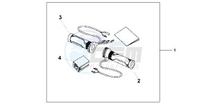 CB600FAB drawing GRIP HEATER(12A T