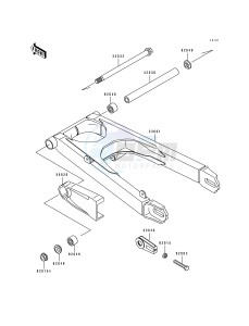 EX 500 A [EX500] (A4-A7) [EX500] drawing SWINGARM