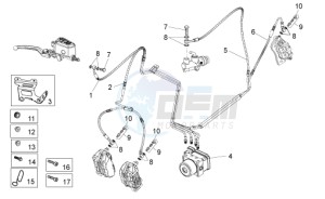 Stelvio 1200 8V STD - NTX drawing ABS Brake system 2010