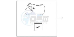 CBR1000RA9 UK - (E / ABS MKH MME) drawing INDOOR CYCLE COVER