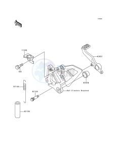 ZX 750 N [NINJA ZX-7RR] (N1-N2) [NINJA ZX-7RR] drawing BRAKE PEDAL_TORQUE LINK