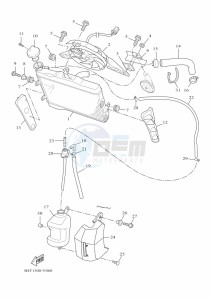 TRACER 7 MTT690 (B4T3) drawing RADIATOR & HOSE