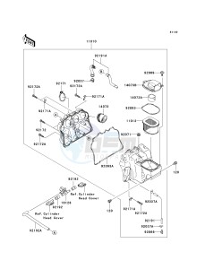 ZR 750 L [Z750 AU] (L7F-L8F) L8F drawing AIR CLEANER