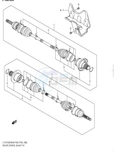 LT-A750X (P28-P33) drawing REAR DRIVE SHAFT