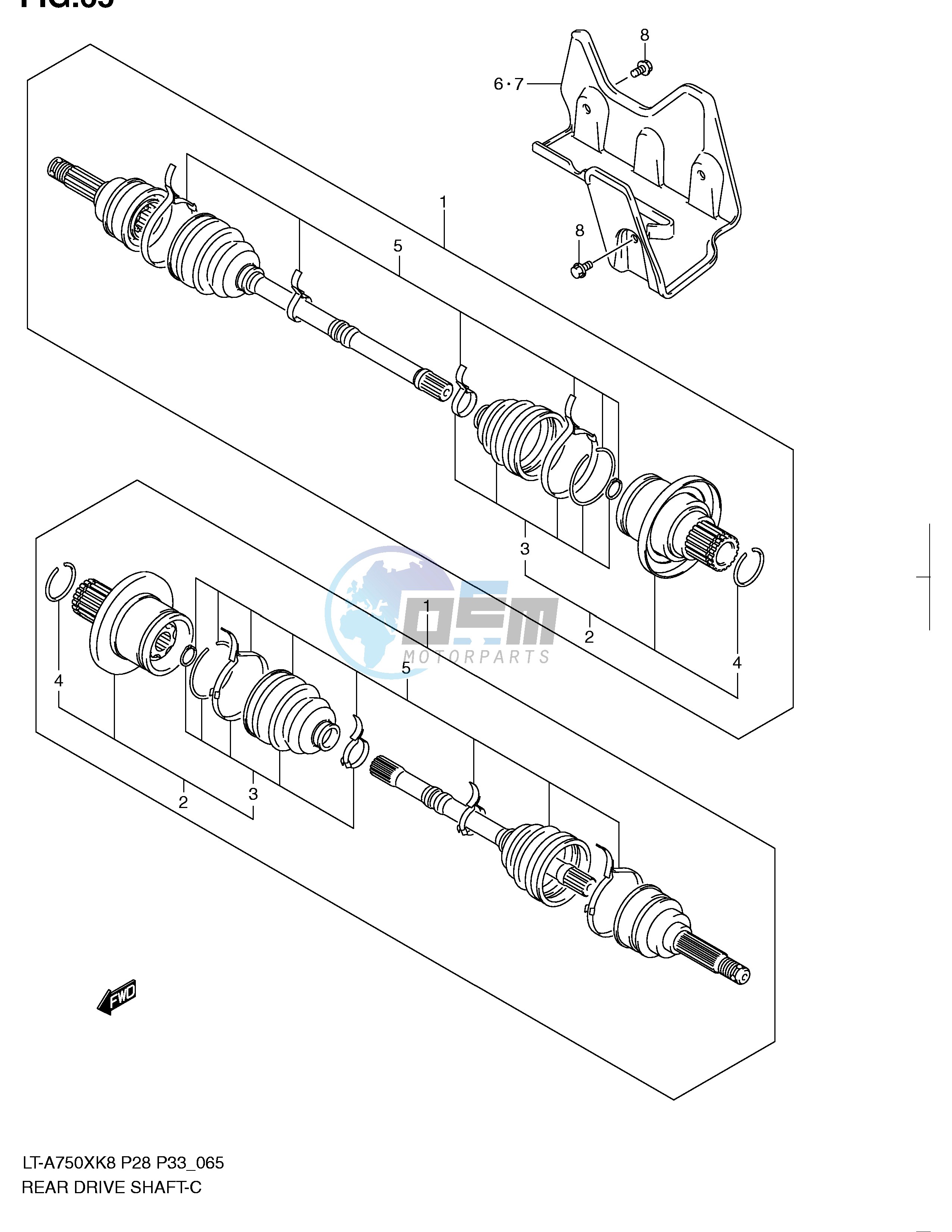 REAR DRIVE SHAFT