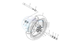 XJR 1300 drawing FRONT WHEEL