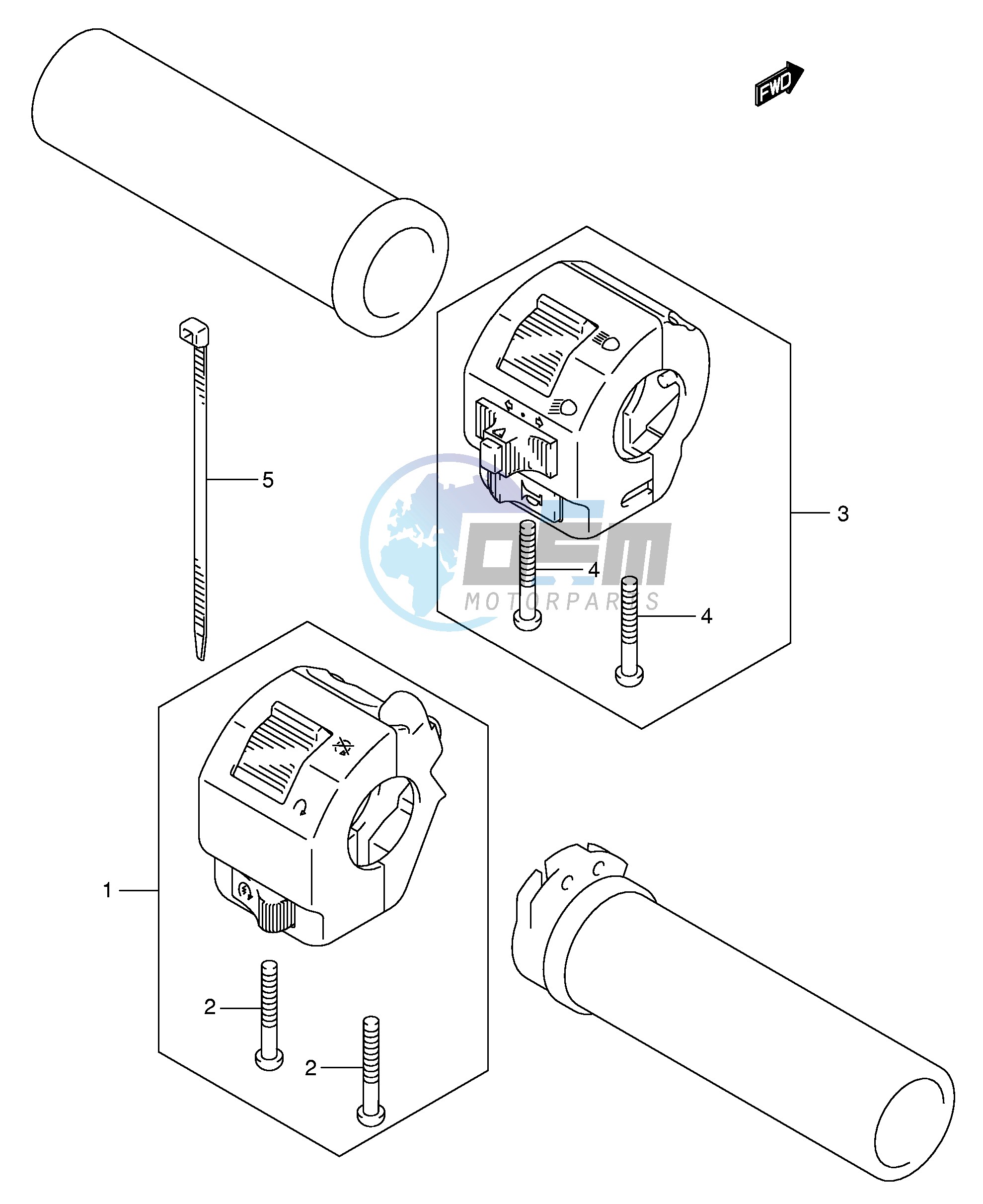 HANDLE SWITCH (MODEL K1 K2)