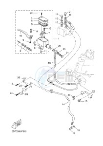 YZF-R125A YZF-R125 ABS R125 (BR61 BR61 BR61 BR61) drawing FRONT MASTER CYLINDER