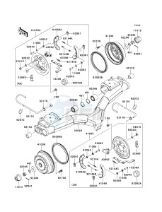 KAF 950 F [MULE 4010 DIESEL 4X4] (F9F-FAF) FAF drawing REAR HUBS_BRAKES