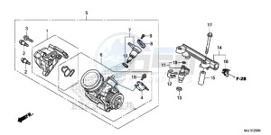 NC750DE Integra - NC750D Europe Direct - (ED) drawing THROTTLE BODY