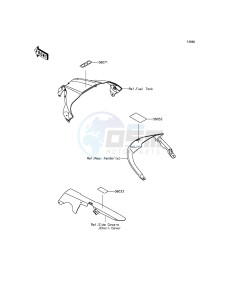 NINJA ZX-10R ABS ZX1000KFF FR XX (EU ME A(FRICA) drawing Labels