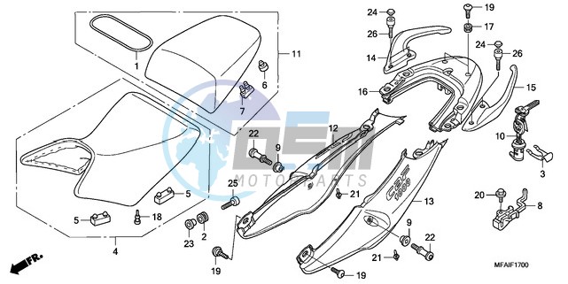 SEAT/SEAT COWL