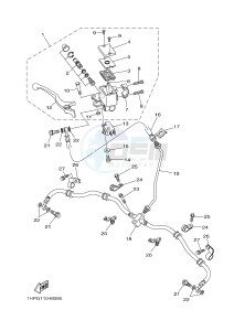 YFM550FWAD YFM550PLE GRIZZLY 550 EPS (2LB8 2LB9) drawing FRONT MASTER CYLINDER