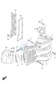 DF 60A drawing Intake Manifold/ Silencer/Exhaust Cover