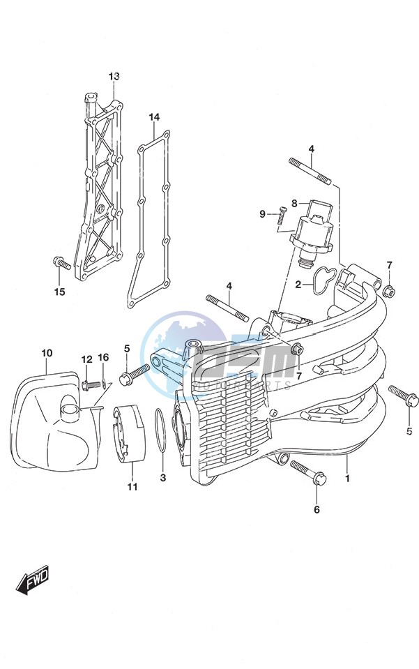 Intake Manifold/ Silencer/Exhaust Cover