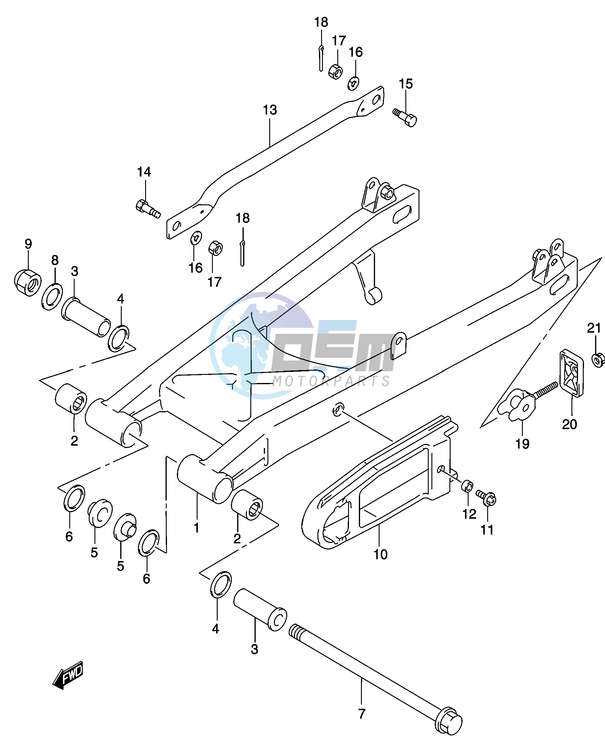 REAR SWINGING ARM