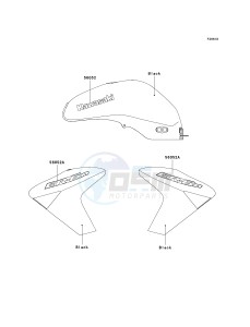 ER 650 A [ER-6N (EUROPEAN] (A6S-A8F) A7F drawing DECALS-- BLACK- --- A7F- -