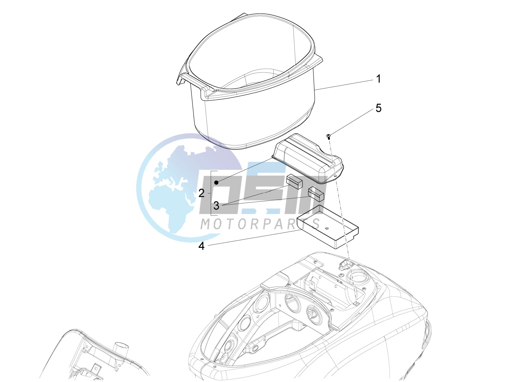 Helmet housing - Undersaddle