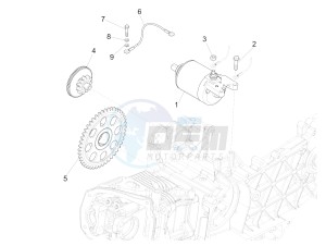 PRIMAVERA 125 4T 3V IE ABS-NOABS E3-E4 (EMEA) drawing Stater - Electric starter