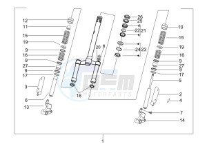 storm 50 drawing Fork steering tube - Steering bearing unit