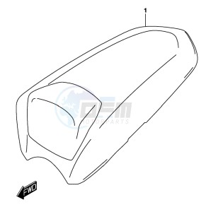 GSX-S125 drawing SEAT TAIL BOX (OPTIONAL)