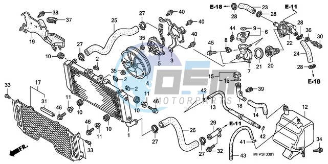 RADIATOR (CB1300A/CB1300S A)