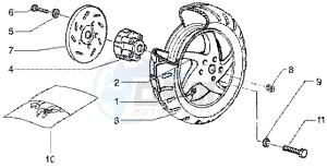 Runner 50 Poggiali drawing Rear Wheel