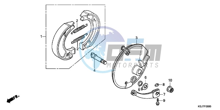 FRONT BRAKE PANEL