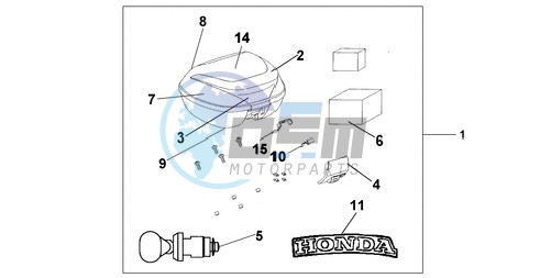 35L TOPBOX PEARL COOL WHITE