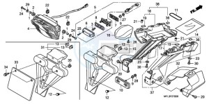 CBR1000RR9 Europe Direct - (ED / MME) drawing TAILLIGHT (CBR1000RR8,9/R A9)