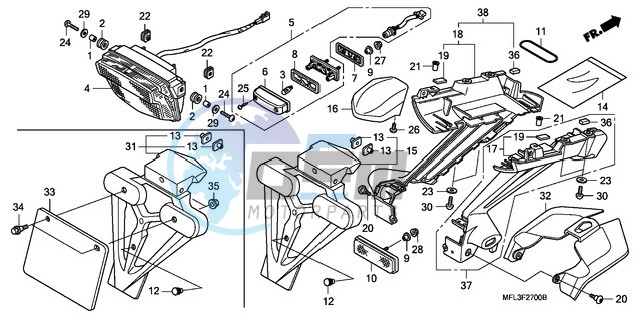 TAILLIGHT (CBR1000RR8,9/R A9)