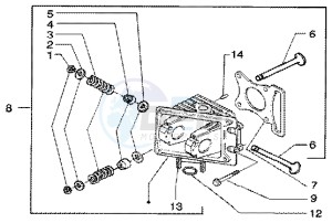 Liberty 50 4t drawing Head-Valves