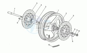 V 10 1000 Centauro Centauro drawing Front wheel