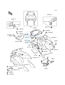 ZX 600 E [NINJA ZX-6] (E4-E6) [NINJA ZX-6] drawing COWLING -- ZX600-E4- -