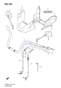 AN400 BURGMAN EU drawing HANDLEBAR