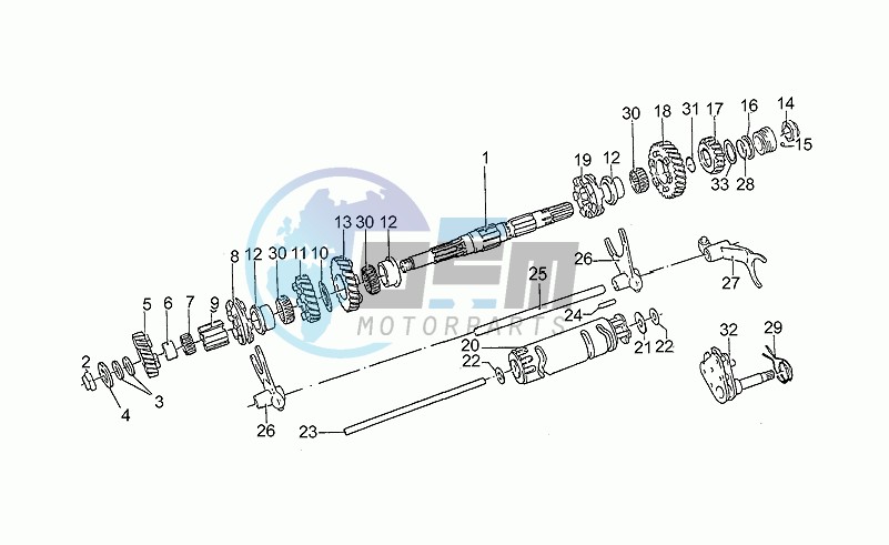 Driven shaft