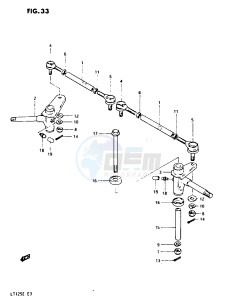 LT125 (E3) drawing TIE ROD