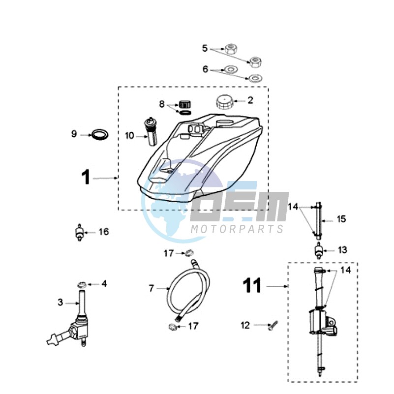 TANK AND FUEL PUMP