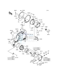 VULCAN_1700_VOYAGER_ABS VN1700BFF GB XX (EU ME A(FRICA) drawing Headlight(s)