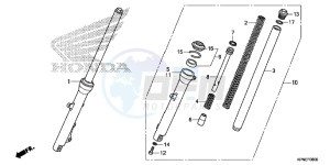 GLR1251WHH UK - (E) drawing FRONT FORK