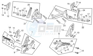 TUONO 1100 V4 FACTORY E4 SUPERPOLE ABS (EMEA-GSO) drawing Foot rests