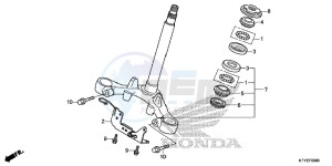 CBR125RSF CBR125RS E drawing STEERING STEM