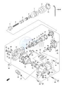 LT-A500XP Z drawing FINAL BEVEL GEAR (FRONT)