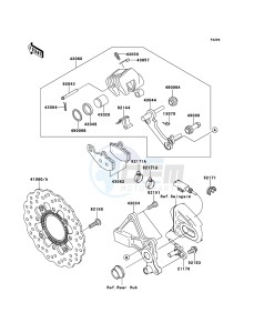 VERSYS KLE650B8F GB XX (EU ME A(FRICA) drawing Rear Brake