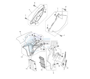 YZ LC 125 drawing SIDE COVERS