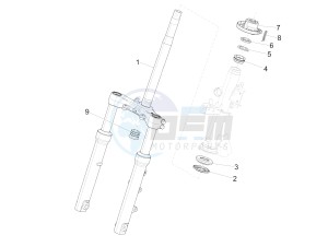 Medley 125 4T ie ABS E4 (EMEA) drawing Fork/steering tube - Steering bearing unit